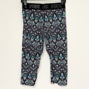 Pink Victoria’s Secret Ultimate Abstract Capris Size M